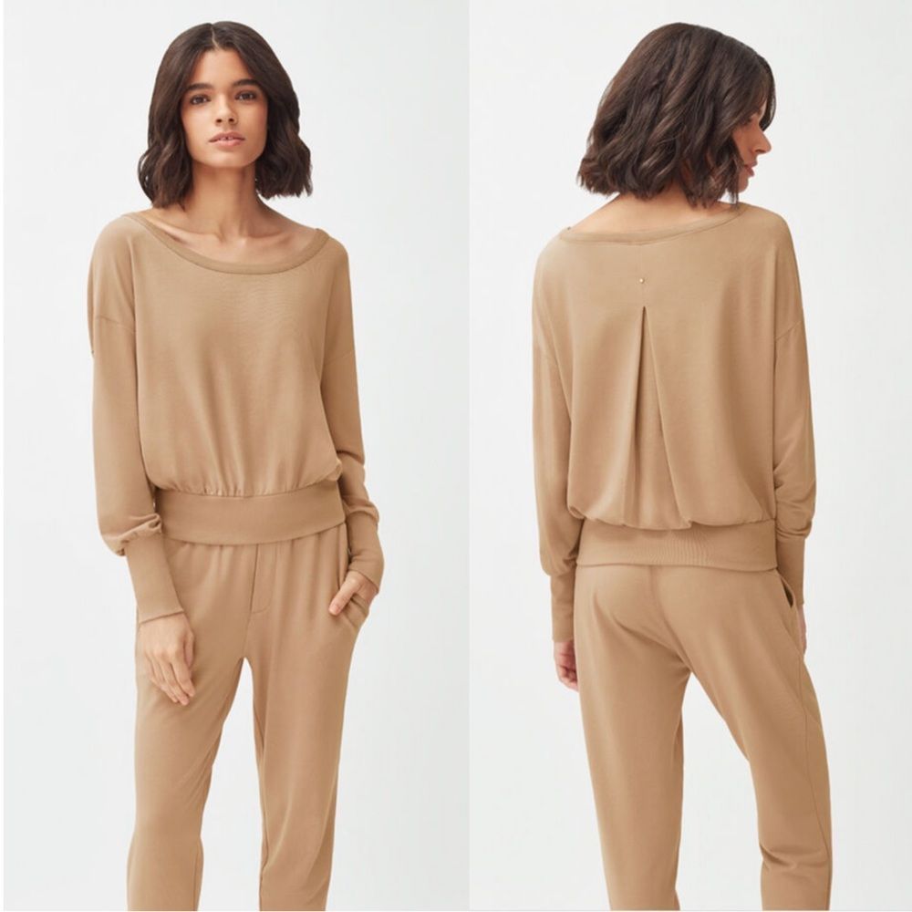 Cuyana French Terry Boatneck Sweatshirt Medium